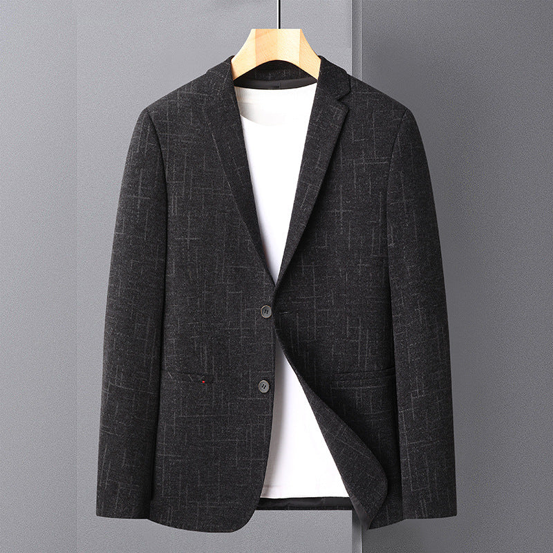 Herren eleganter Slim-Fit Blazer mit strukturiertem Gewebe Echoarchiv