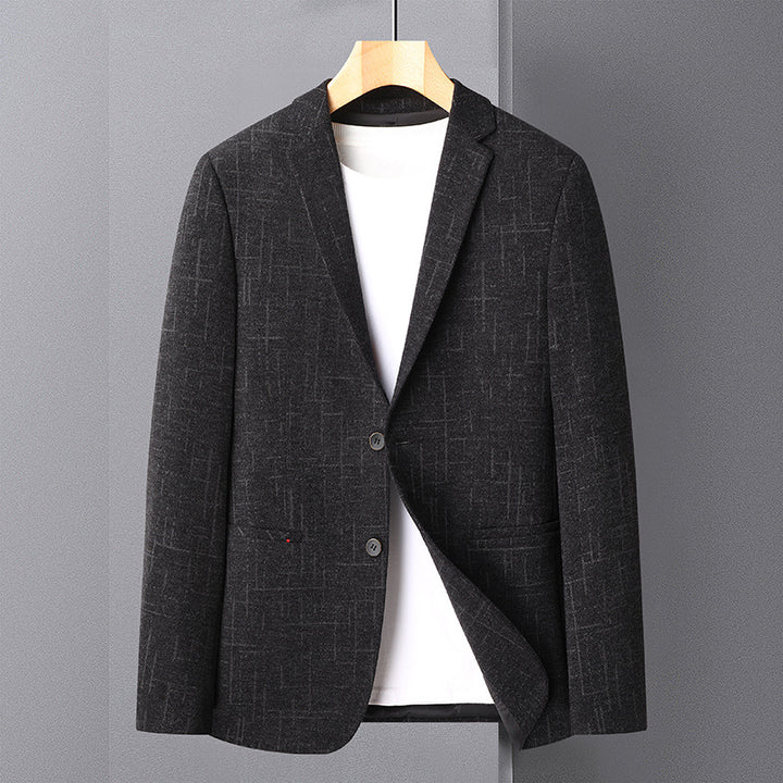 Herren eleganter Slim-Fit Blazer mit strukturiertem Gewebe Echoarchiv