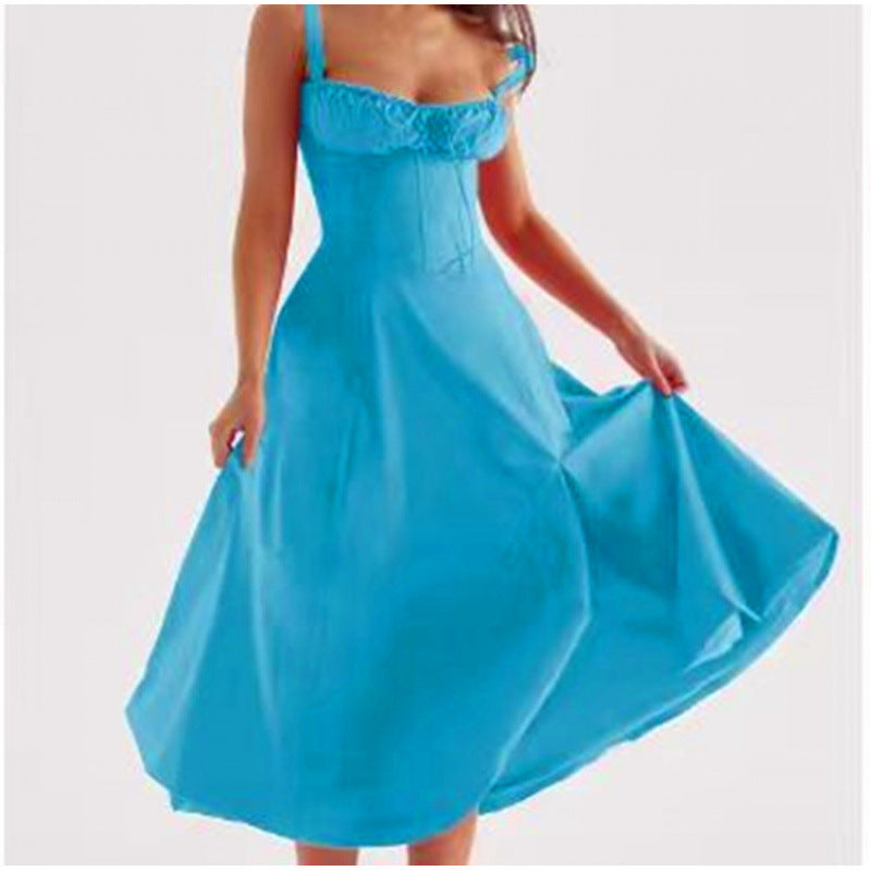 Damen Maxikleid mit floralem Design und elegantem Schlitz Echo Archiv
