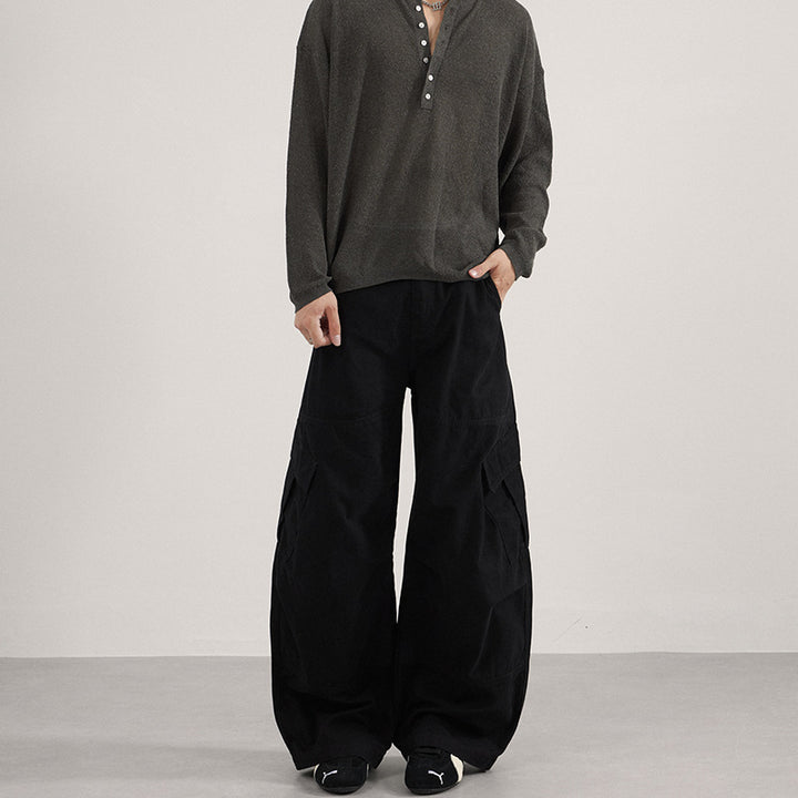 Herren Baggy-Cargohose im Utility-Stil mit tiefem Bund und extra weitem Bein Echo Archiv