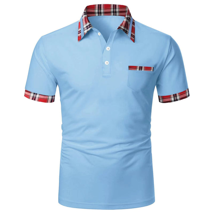Herren Poloshirt mit Karree-Design Echoarchiv