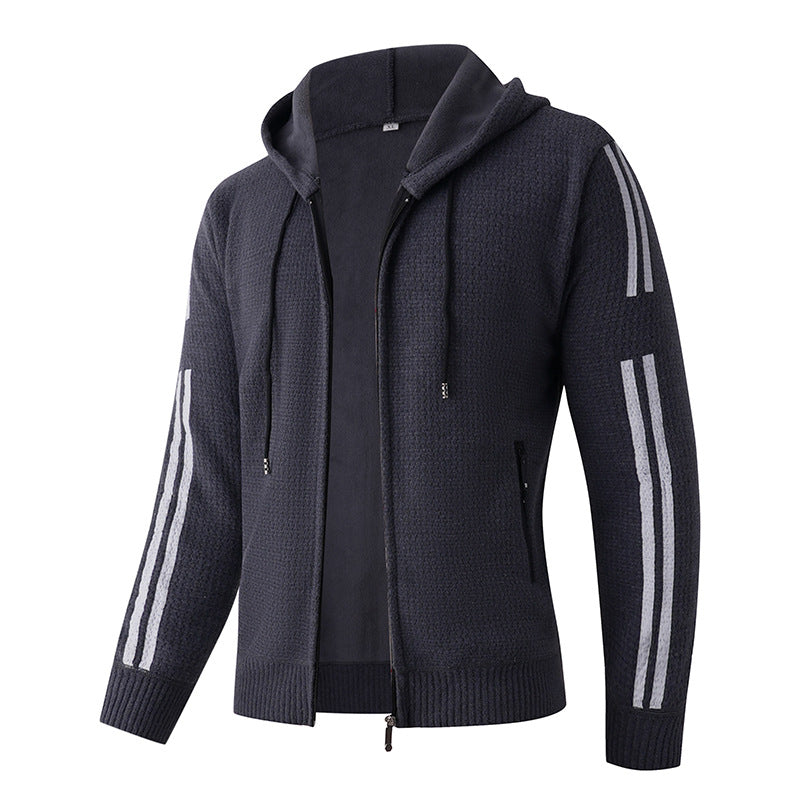 Herren Sportliche Kapuzenjacke mit weichem Innenfutter Echoarchiv