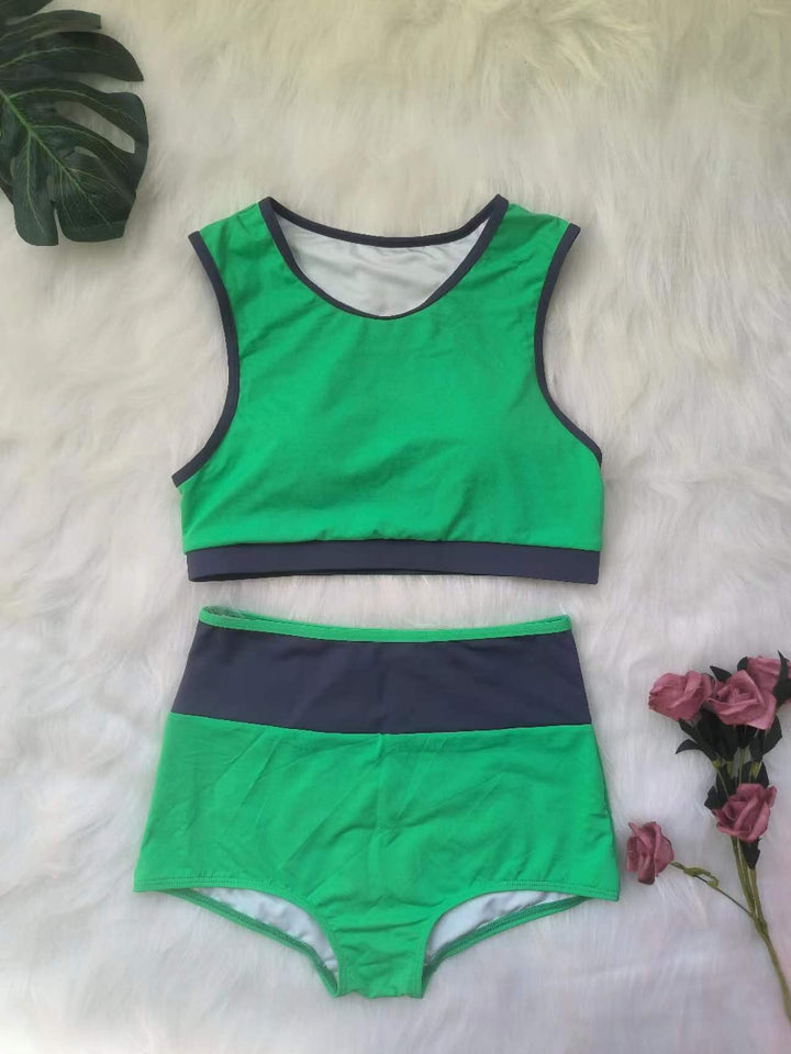 Damen Sportliches Bikini-Set mit hoch geschnittenem Höschen Echo Archiv
