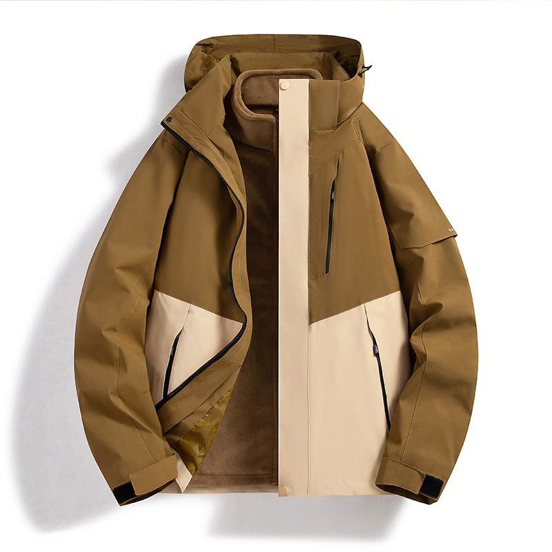 Damen wasserdichte Outdoorjacke mit verstellbarem Kapuzen Echo Archive