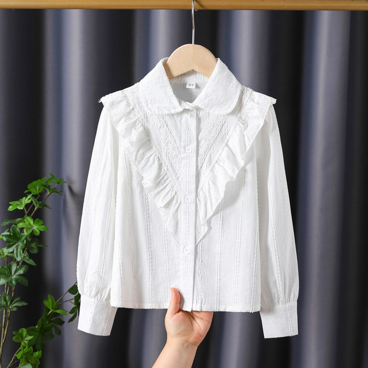 Damen Bluse mit Rüschendetails und feinen Stickereien Echo Archiv