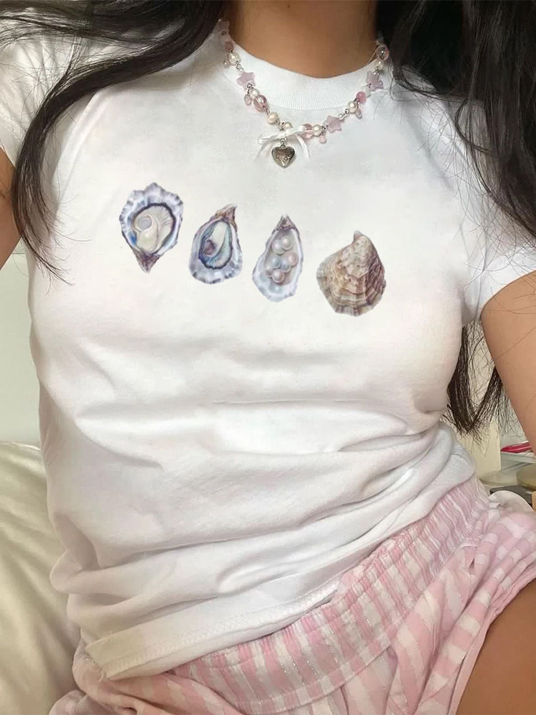 Damen Crop-T-Shirt mit auffälligem Statement-Print Echo Archiv 1777452337