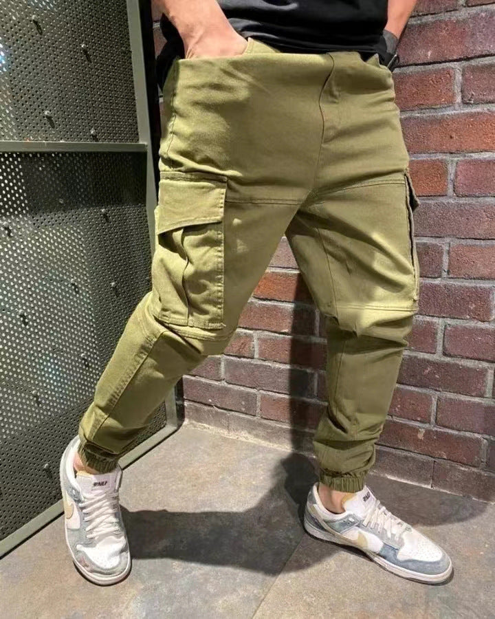 Herren Cargo-Hose mit elastischen Bündchen und praktischen Taschen Echoarchiv
