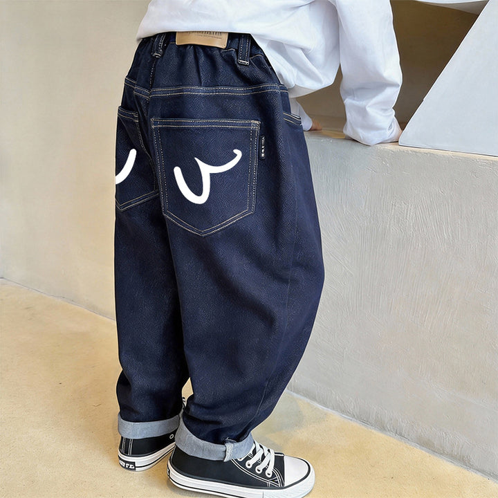 Unisex lässige Baggy-Jeans mit einzigartigen Taschen Echo Archiv