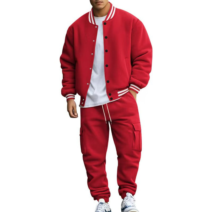 Herren bequemer und stilvoller Sweater und Jogginghose Set Echoarchiv