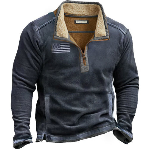 Herren Fleecejacke mit hohem Kragen und praktischer Reißverschlussöffnung Echoarchiv
