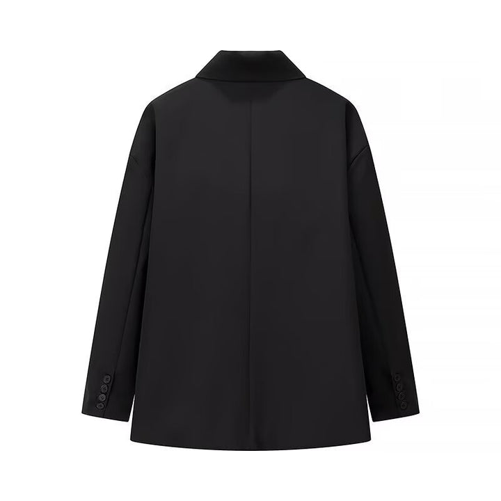 Damen Oversize-Kastenblazer mit schlichten Leistentaschen und weitem Revers Echo Archiv