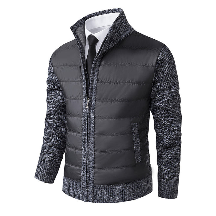 Herren Sportliche Hybridjacke mit feuchtigkeitsregulierendem Material und modernem Strickdesign Echoarchiv