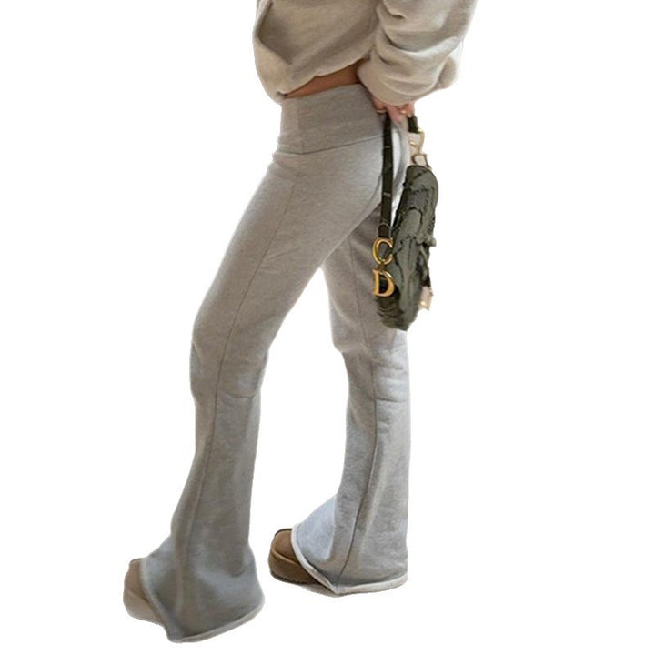 Damen nan weiche Highwaist Yoga-Schlaghose mit ausgestelltem Bein und Stretchbund Echo Archiv