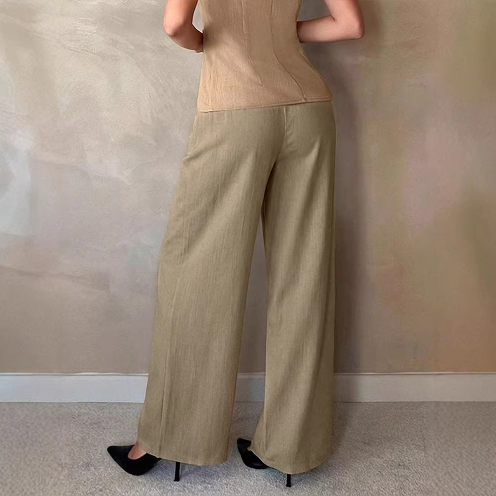 Damen Elegante Palazzo-Hose mit hohem Bund und schickem Schnitt Echo Archiv