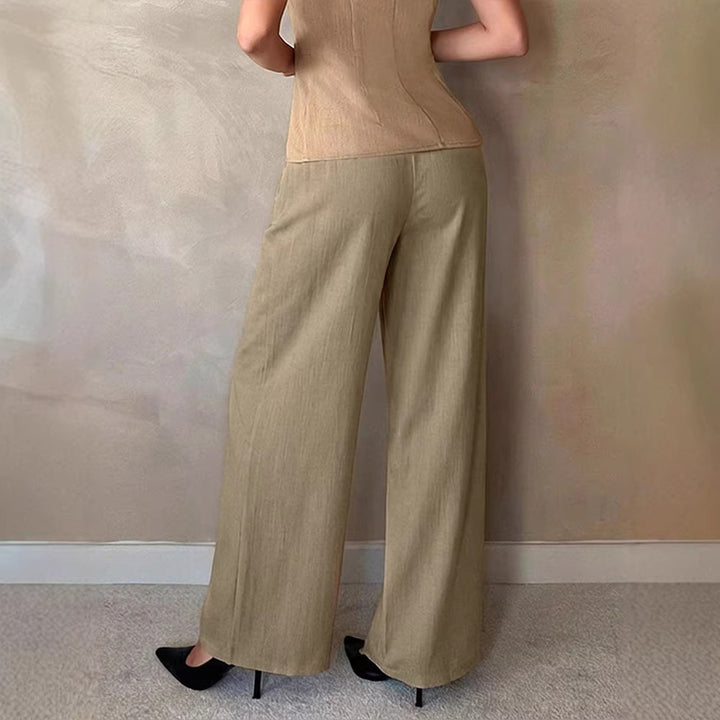 Damen Elegante Palazzo-Hose mit hohem Bund und schickem Schnitt Echo Archiv