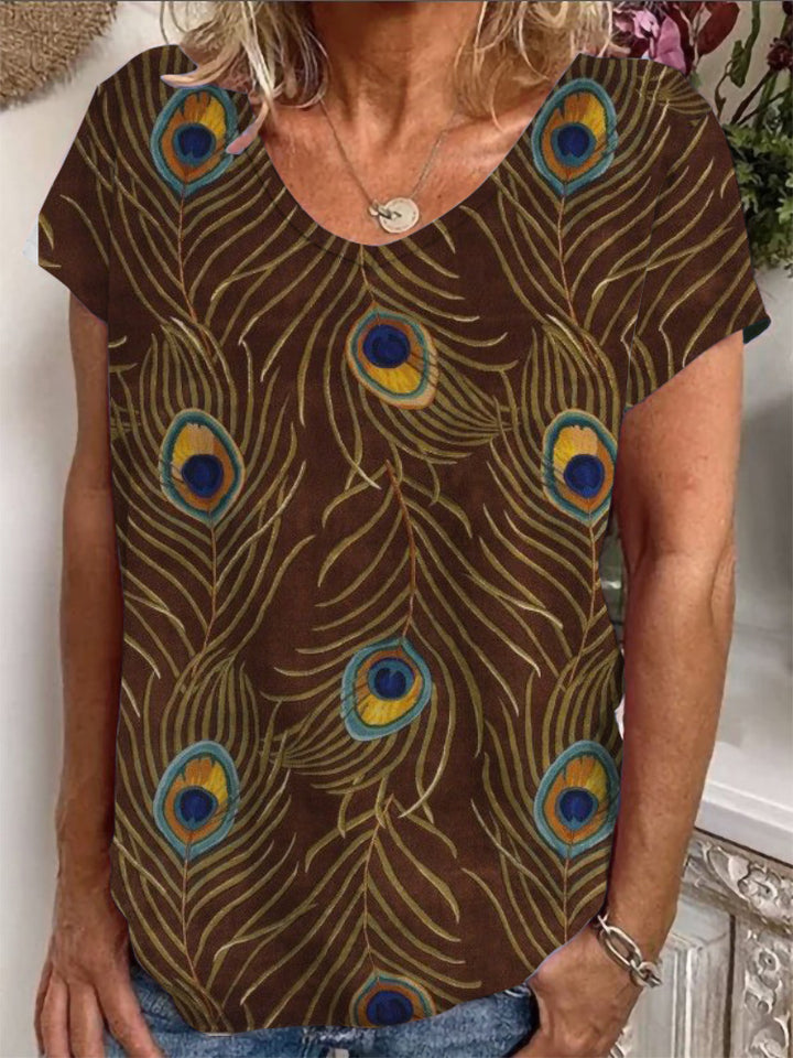 Damen Lockere Bluse mit buntem Paisleymuster Echo Archiv