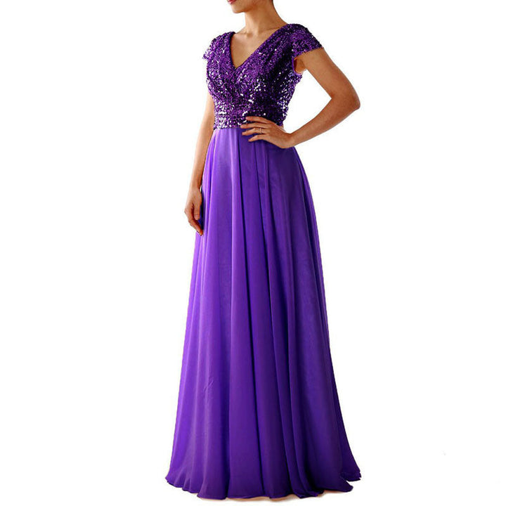 Damen Abendkleid mit funkelndem Oberteil Echoarchiv