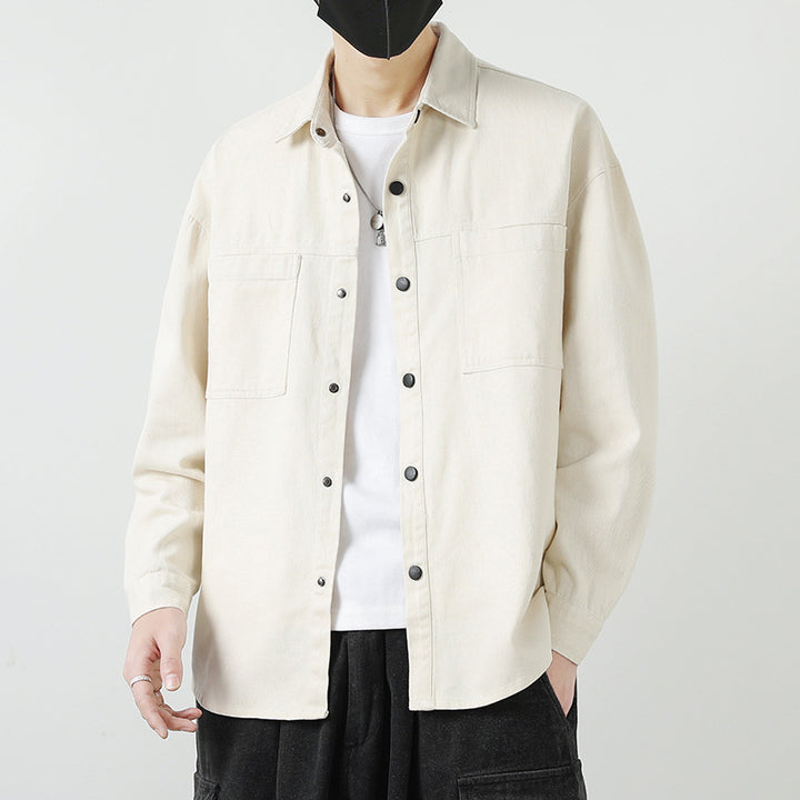 Herren Lässige Overshirt-Jacke Echo Archiv