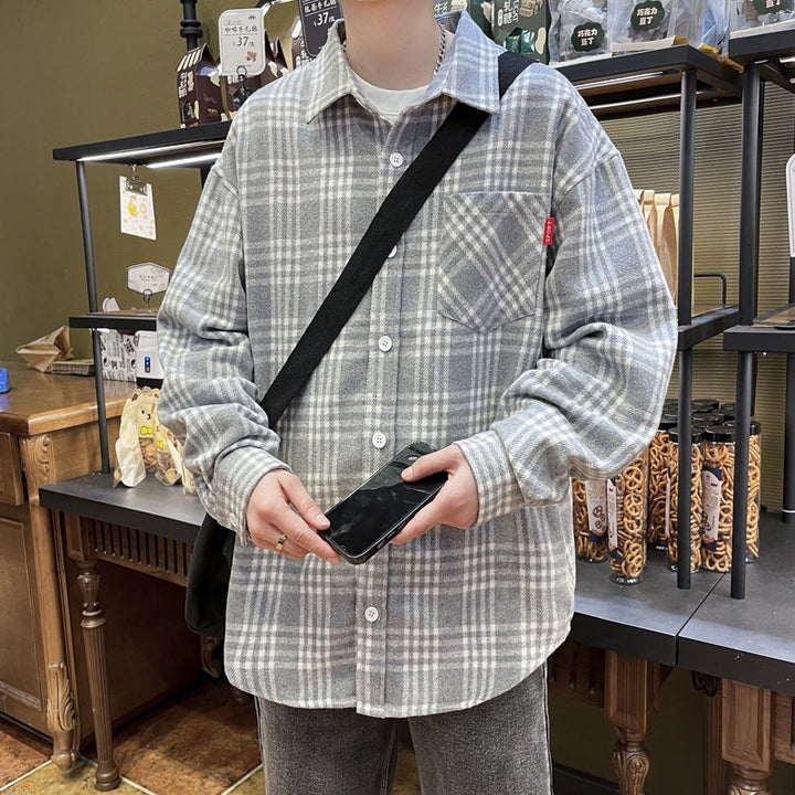 Unisex Karierte Flanellhemd Echo Archiv
