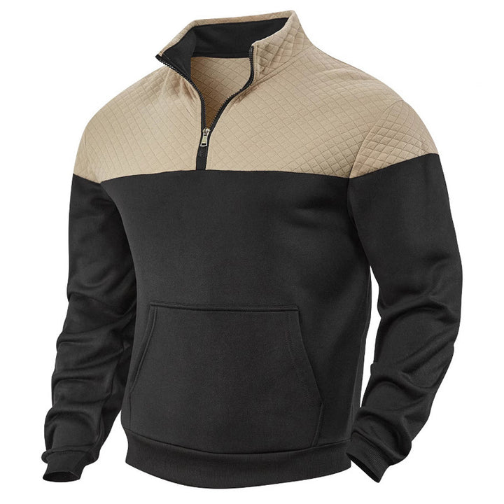 Herren Kapuzenpullover mit Reißverschluss und strukturiertem Obermaterial Echoarchiv