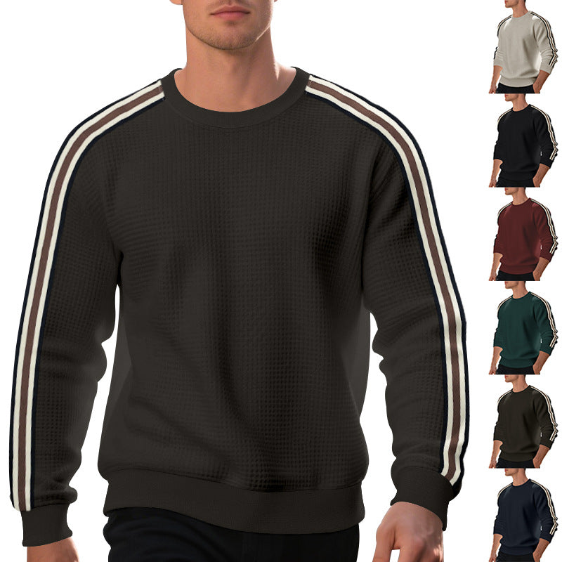 Herren modischer Sweatshirt mit strukturiertem Gewebe und Komfortbündchen Echoarchiv