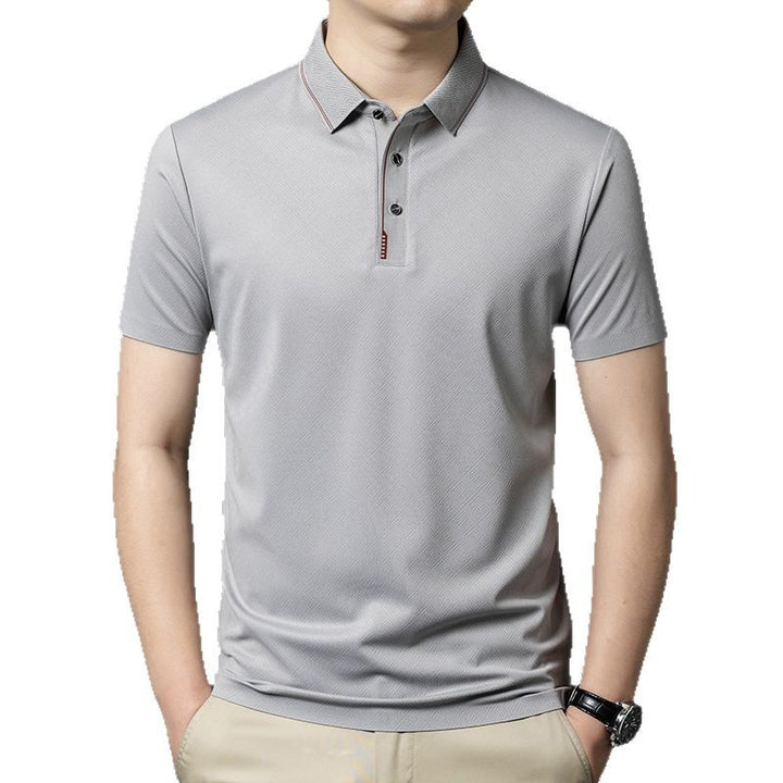 Herren Kurzarm Poloshirt mit strukturiertem Design Echoarchiv