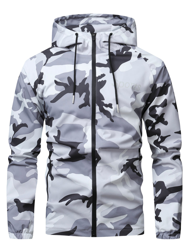 Herren Sportliche Camo-Funktionsjacke Echo Archiv