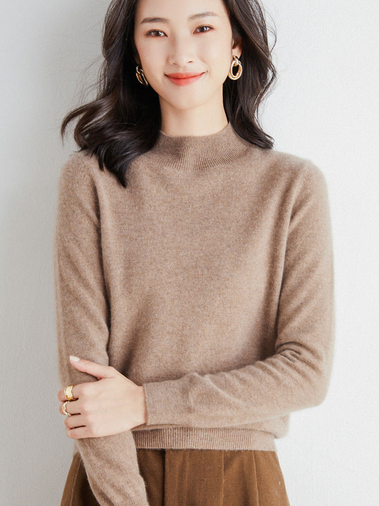 Damen Kurzrollkragen Feinstrickpullover mit leichtem Mohair-Effekt Echoarchiv
