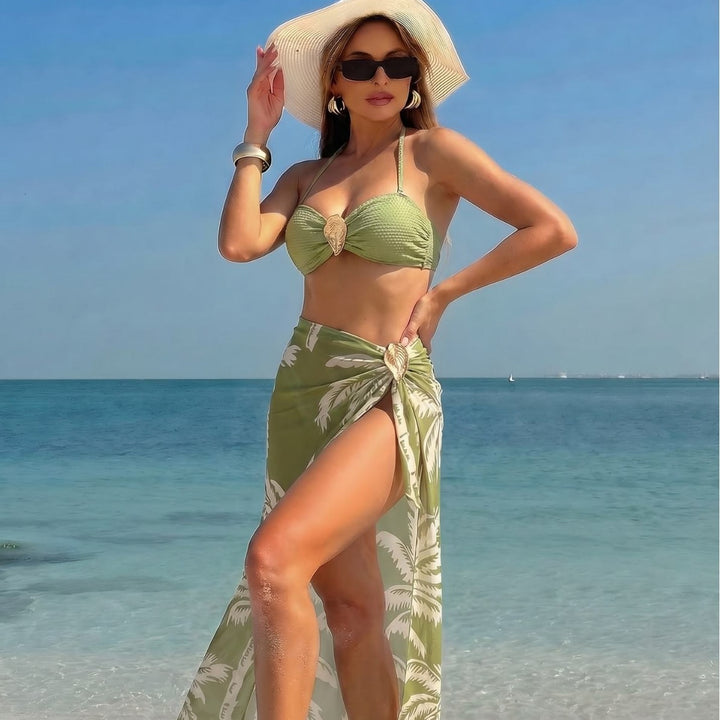 Damen Strand-Outfit mit dekorativer Bindung Echo Archiv