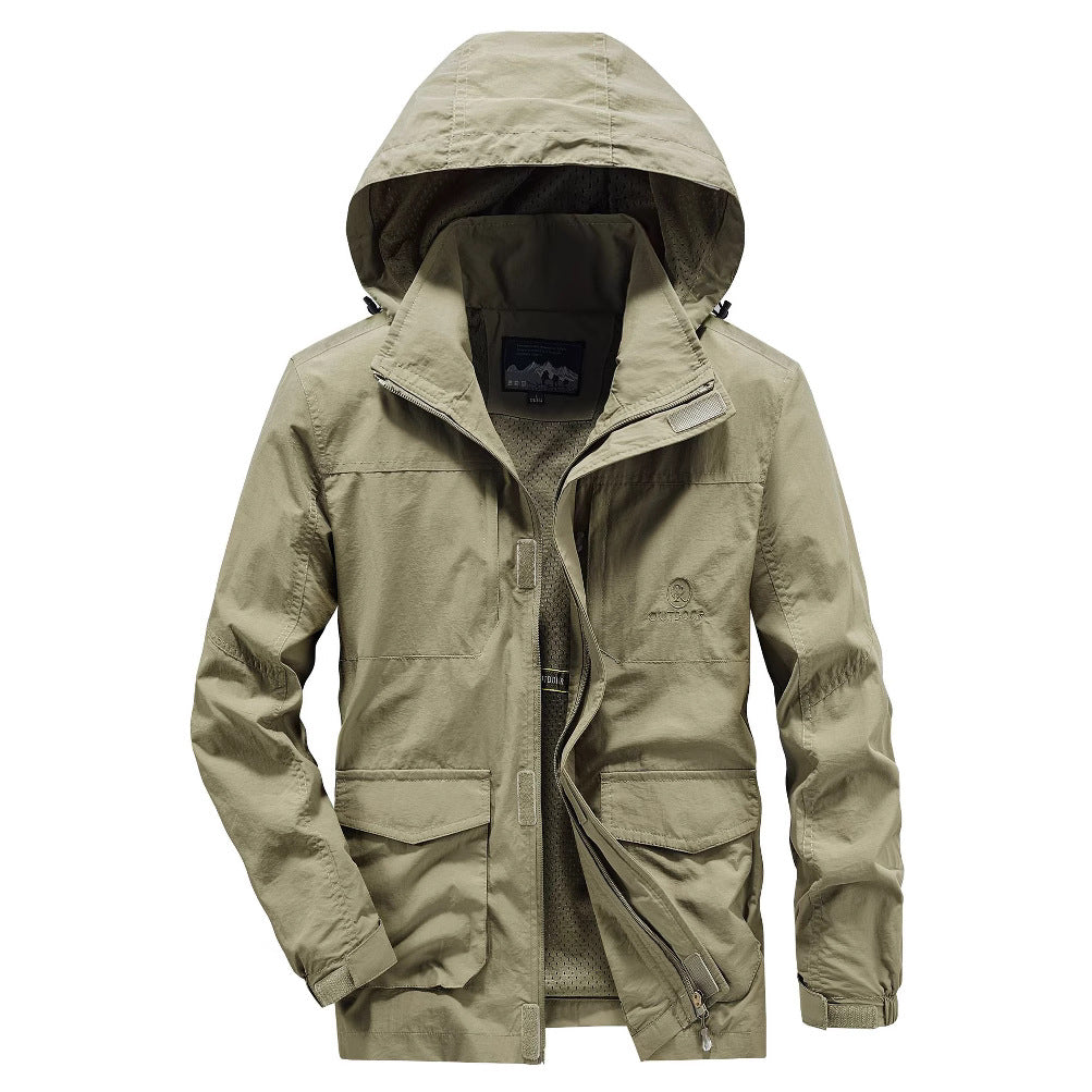 Herren Robuste Wetterjacke mit praktischen Taschen Echo Archiv