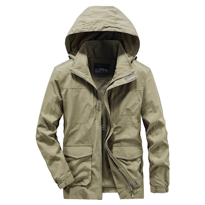 Herren Robuste Wetterjacke mit praktischen Taschen Echo Archiv
