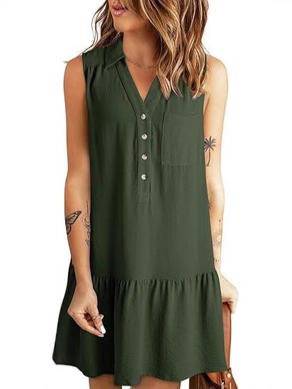 Damen Hemdblusenkleid mit geschmeidigem Fall und elegantem Rüschenabschluss Echo Archiv