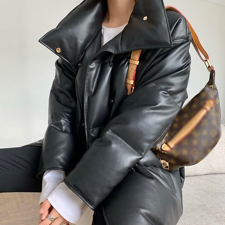 Damen Modische Oversized Daunenjacke Echoarchiv
