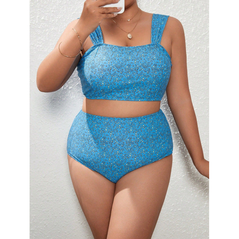 Damen Crop-Top Bikini mit hohem Bund Echo Archiv