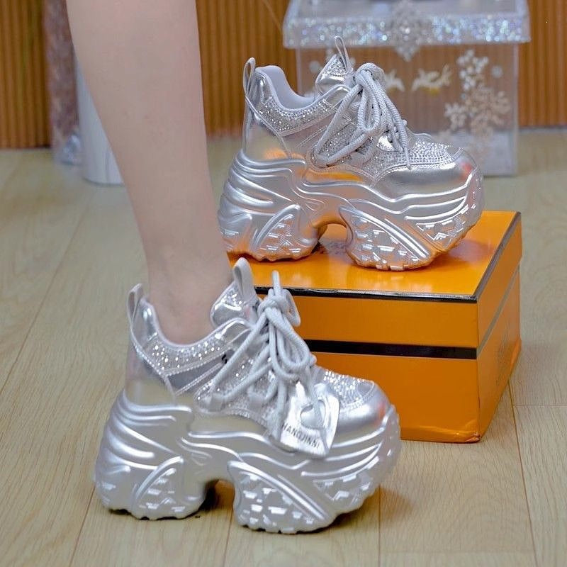 Damen Chunky Sneakers mit glitzernden Akzenten und stylischem Design Echo Archiv