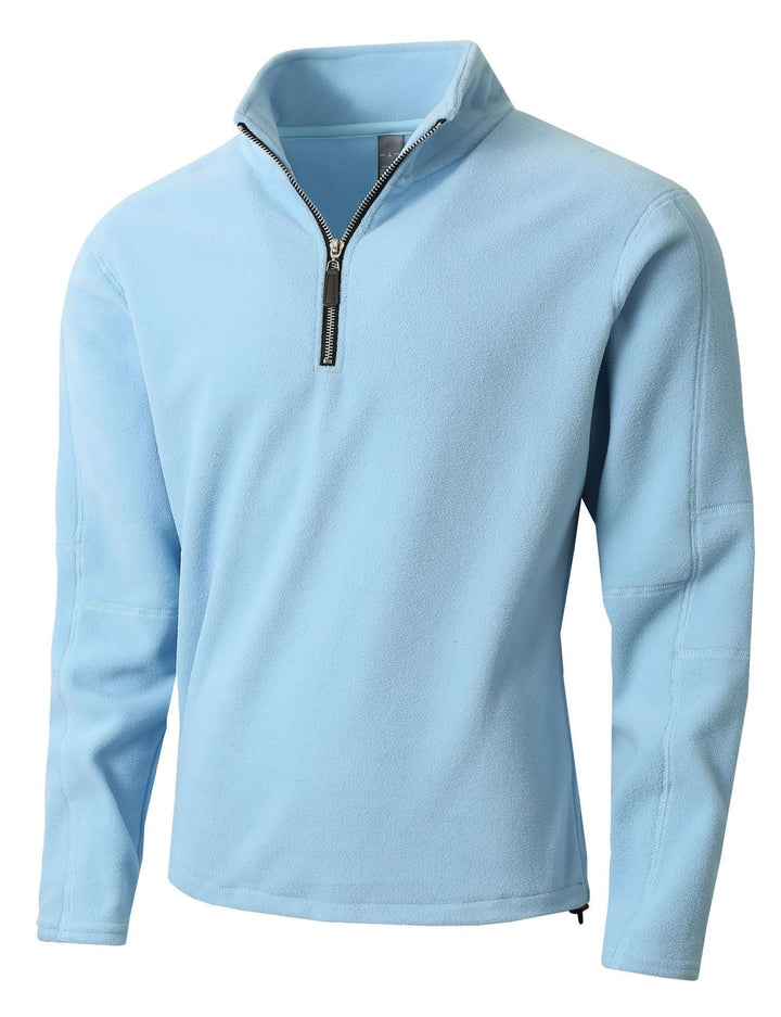 Herren Fleece-Pullover mit halblangem Reißverschluss und Stehkragen Echoarchiv