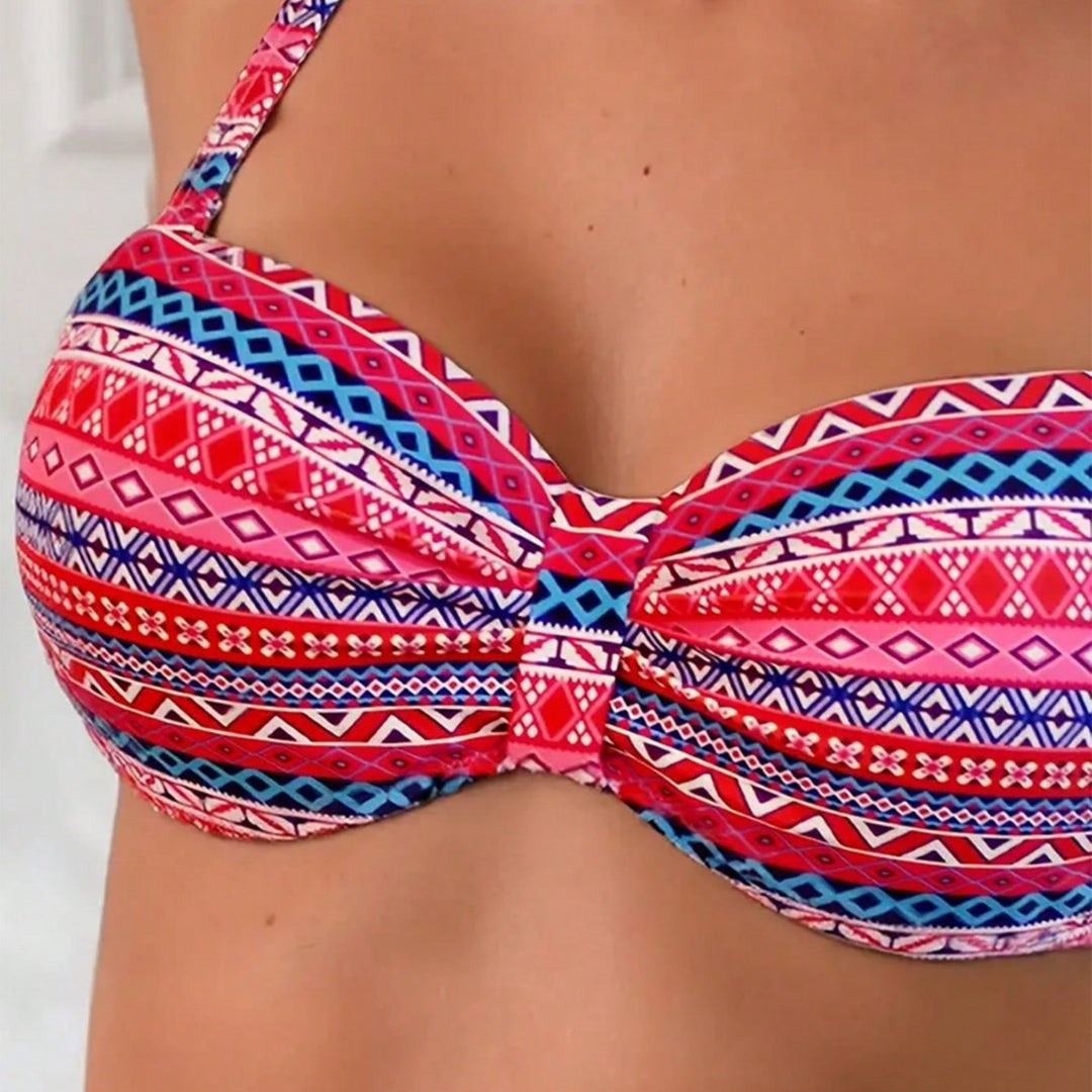 Damen Bikini-Set mit gepolstertem Oberteil und verstellbaren Seitenbändern Echo Archiv