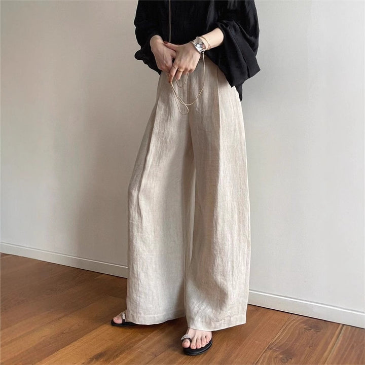 Damen Weite Leinenhose Echoarchiv