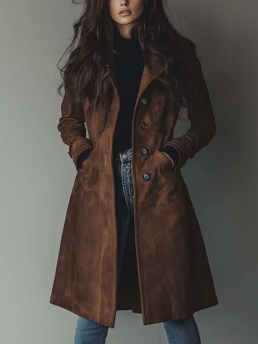 Damen Eleganter und Stilvoller Trenchcoat Echo Archiv