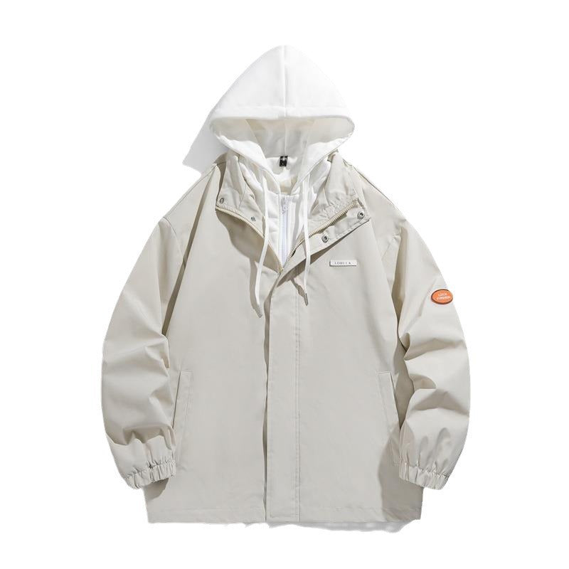 Damen Modische Übergangsjacke mit Kapuze und verstellbaren Bündchen Echo Archiv