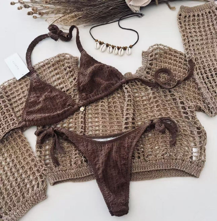 Damen Bikiniset mit transparenter Overlayer Echo Archiv