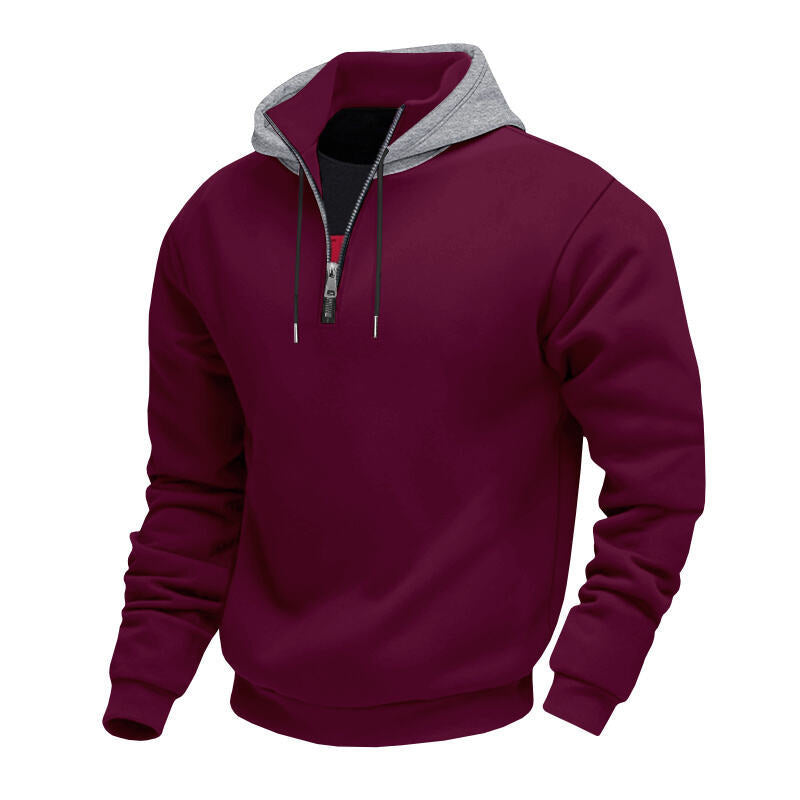 Herren Sweatshirt mit Reißverschluss und hohem Kragen Echoarchiv
