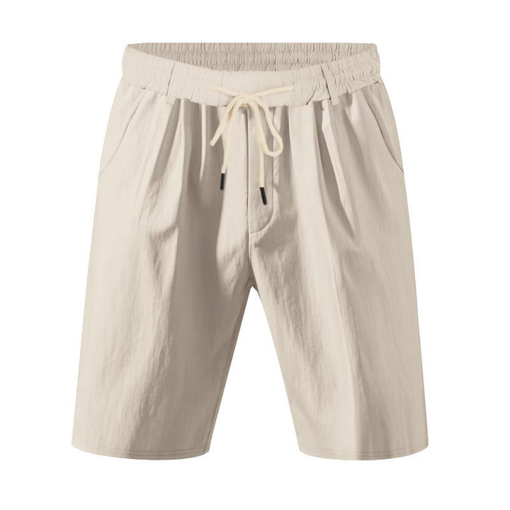 Herren nan knielange leichte Funktionsshorts mit Elastikbund, Kordelzug und tiefen Eingrifftaschen Echo Archiv