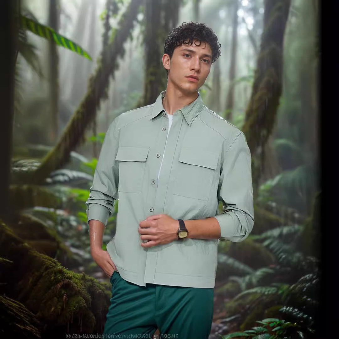 Herren lässige Sommerjacke mit Windschutz Echoarchiv