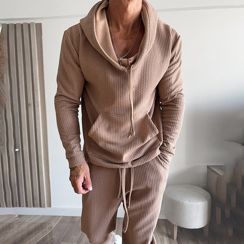 Herren gemütlicher Hoodie und Jogginghose Set Echoarchiv