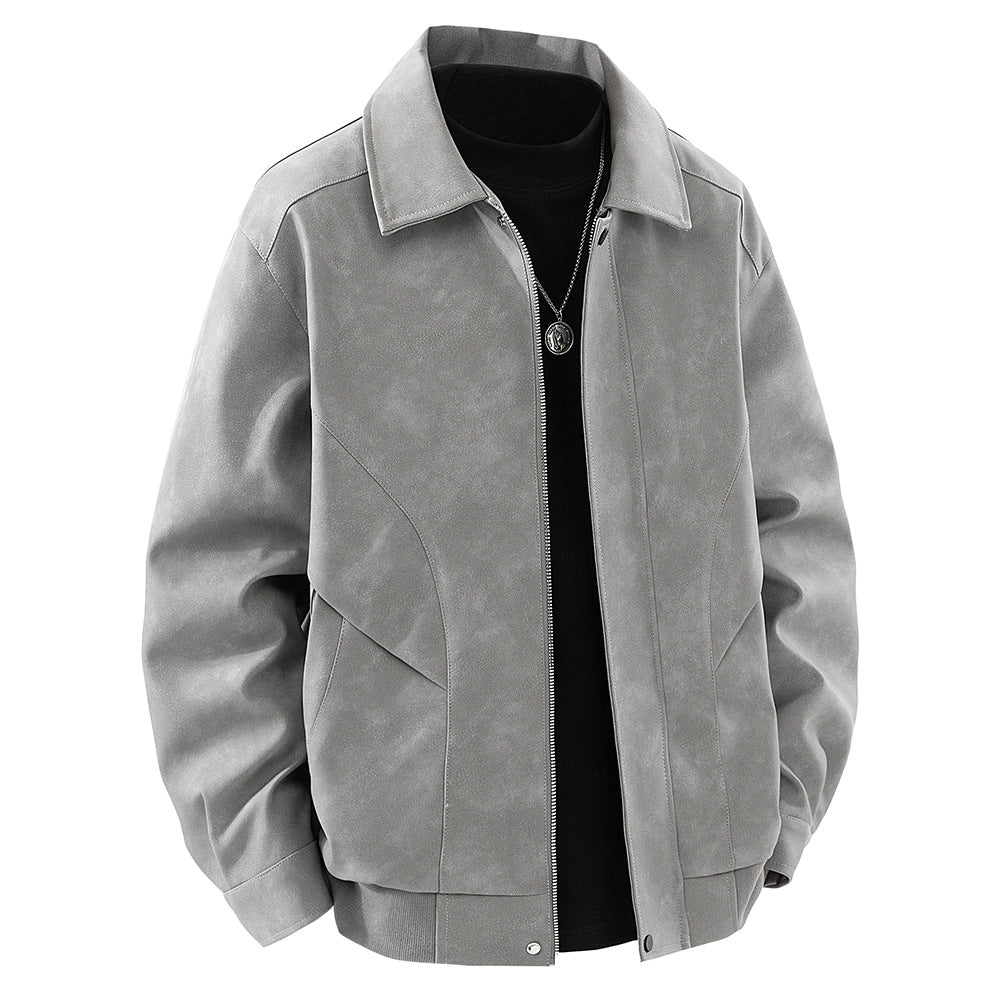 Herren Kunstlederjacke im modernen Schnitt mit vielen praktischen Taschen Echoarchiv