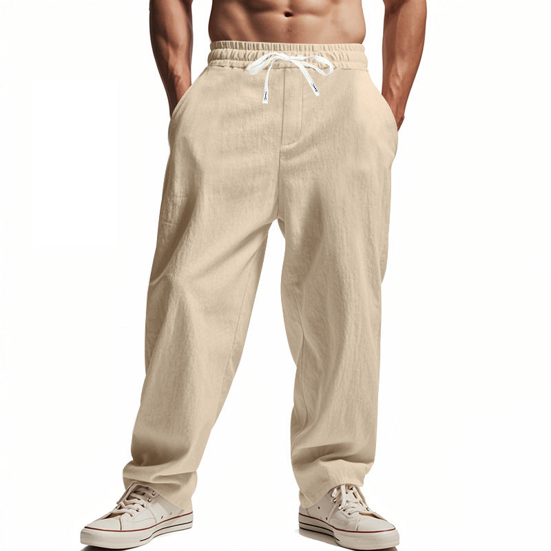 Herren lockere Freizeithose mit elastischem Bund und seitlichen Taschen Echoarchiv