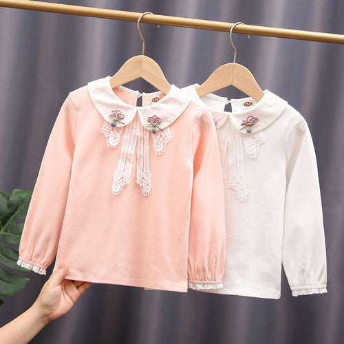 Damen elegante Bluse mit Spitzenapplikationen Echo Archiv