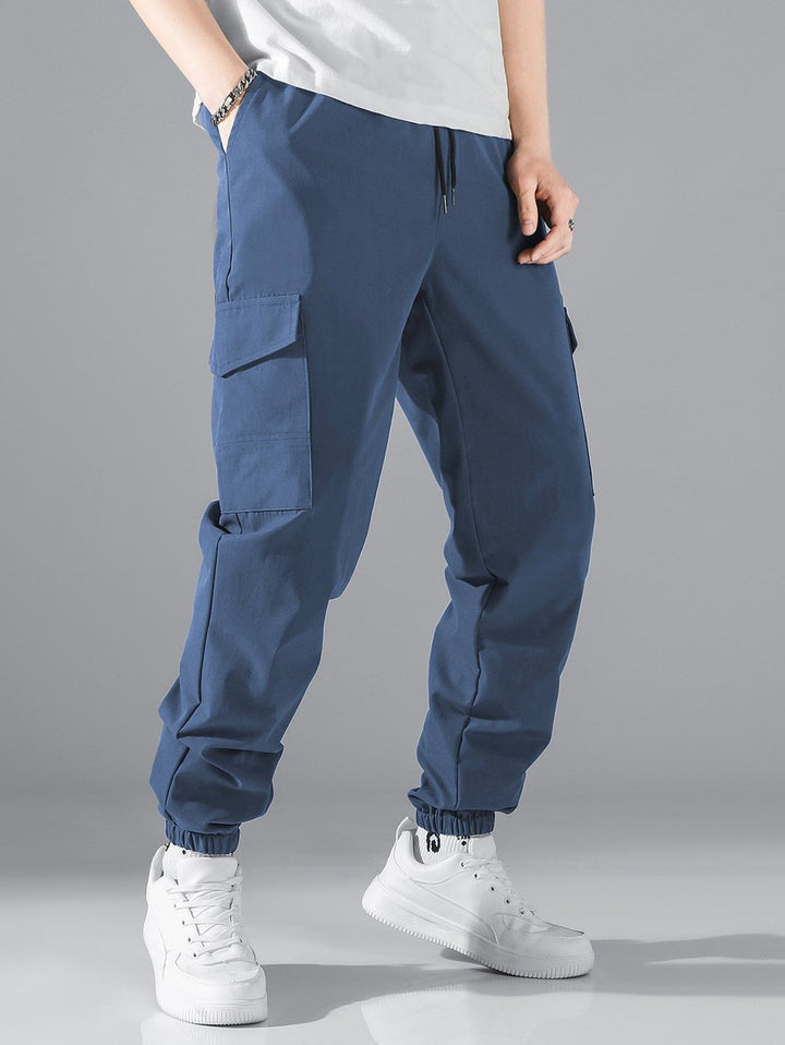 Herren Cargo-Hose mit elastischem Bund und praktischen Seitentaschen Echoarchiv