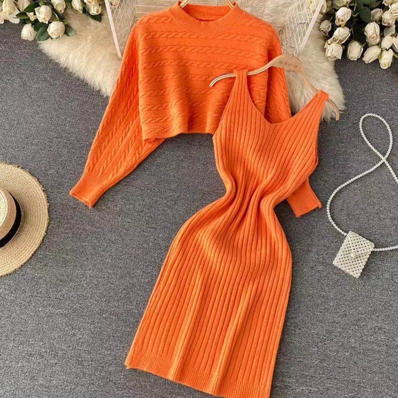 Damen Strickkleid- und Pullover-Set Echo Archiv